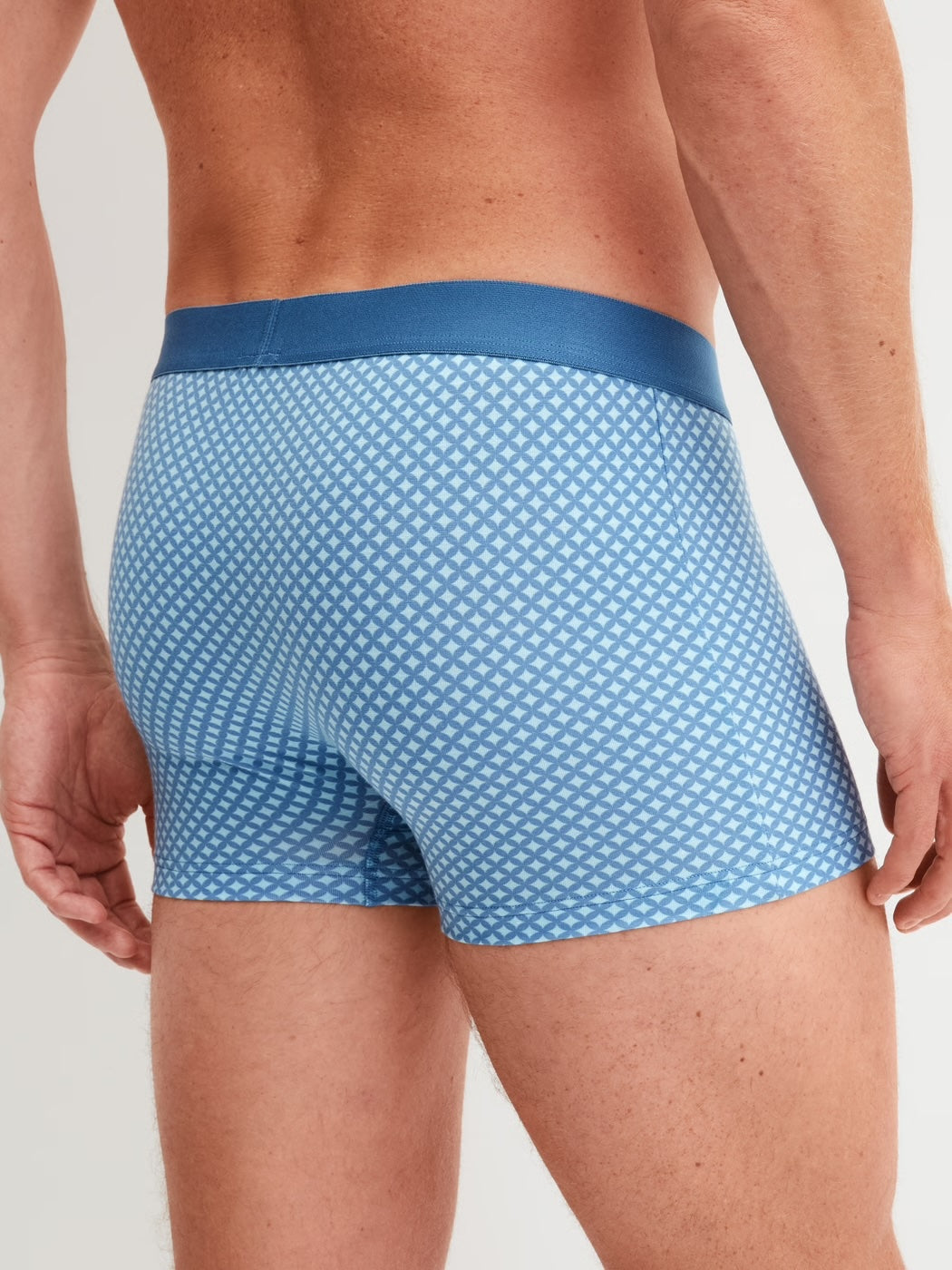 Cotton Code Design Boxer Atlantic Blue