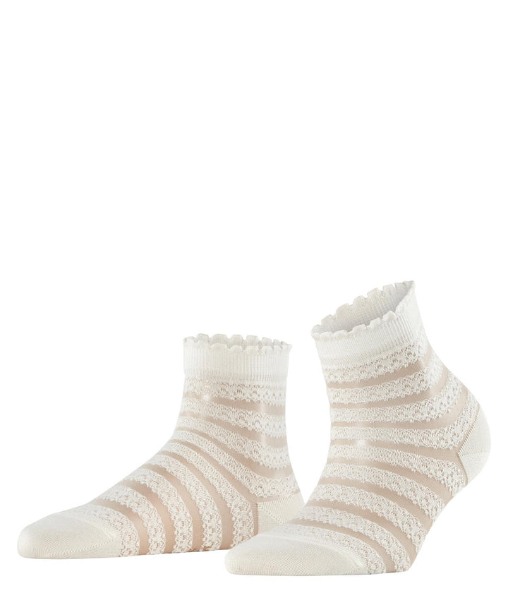 Border Lace Sokker Off-White