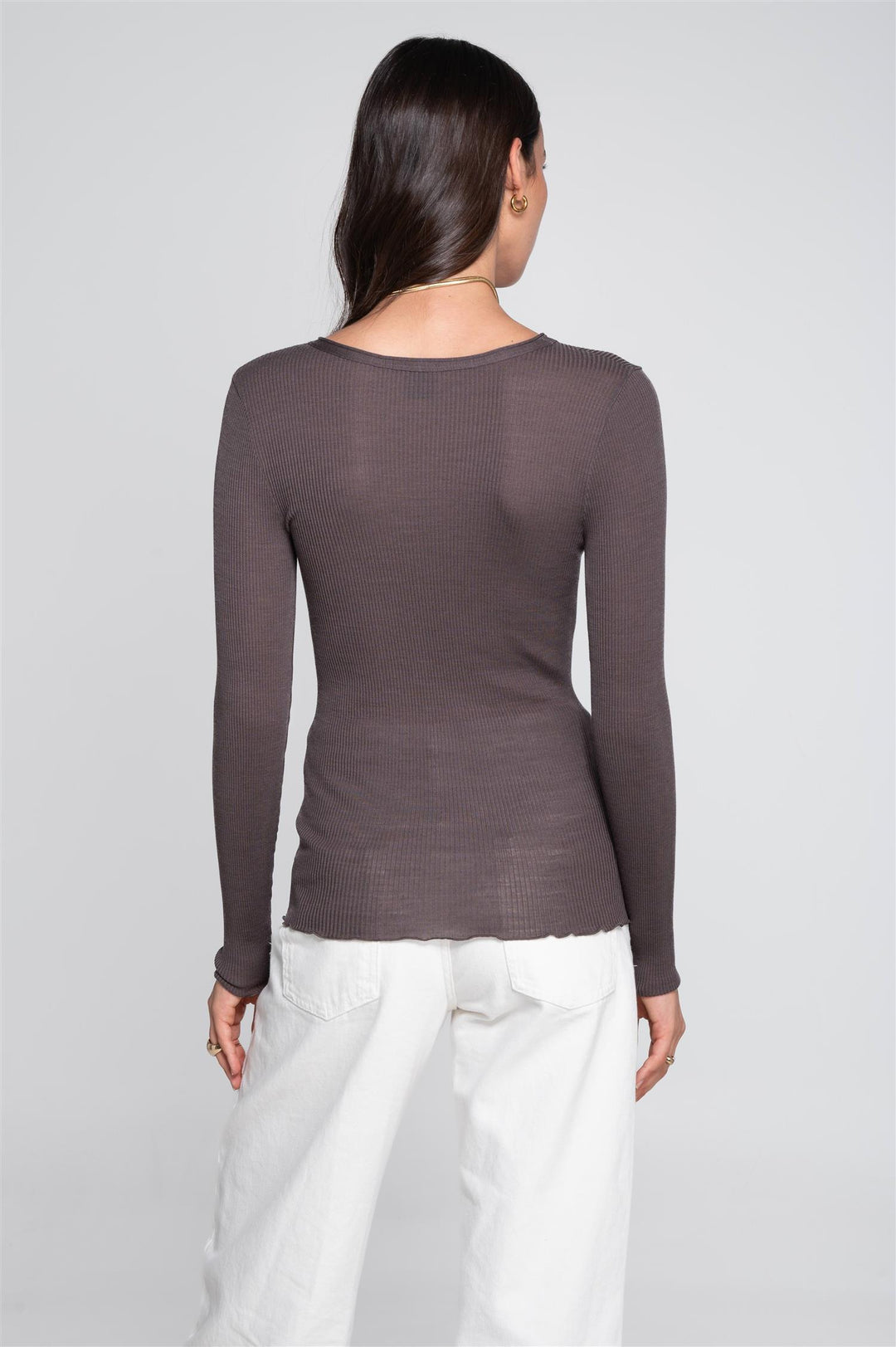 Ull/silke - Genser Taupe