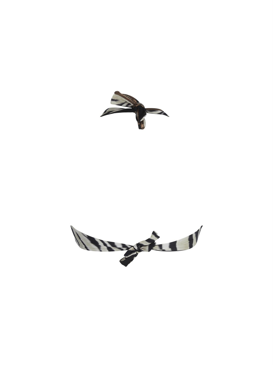 La Tigre Blanc Triangle Bikinioverdel Tigre Bronze