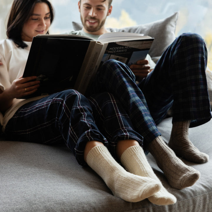 Oims Merino Ull Sokker Natural White