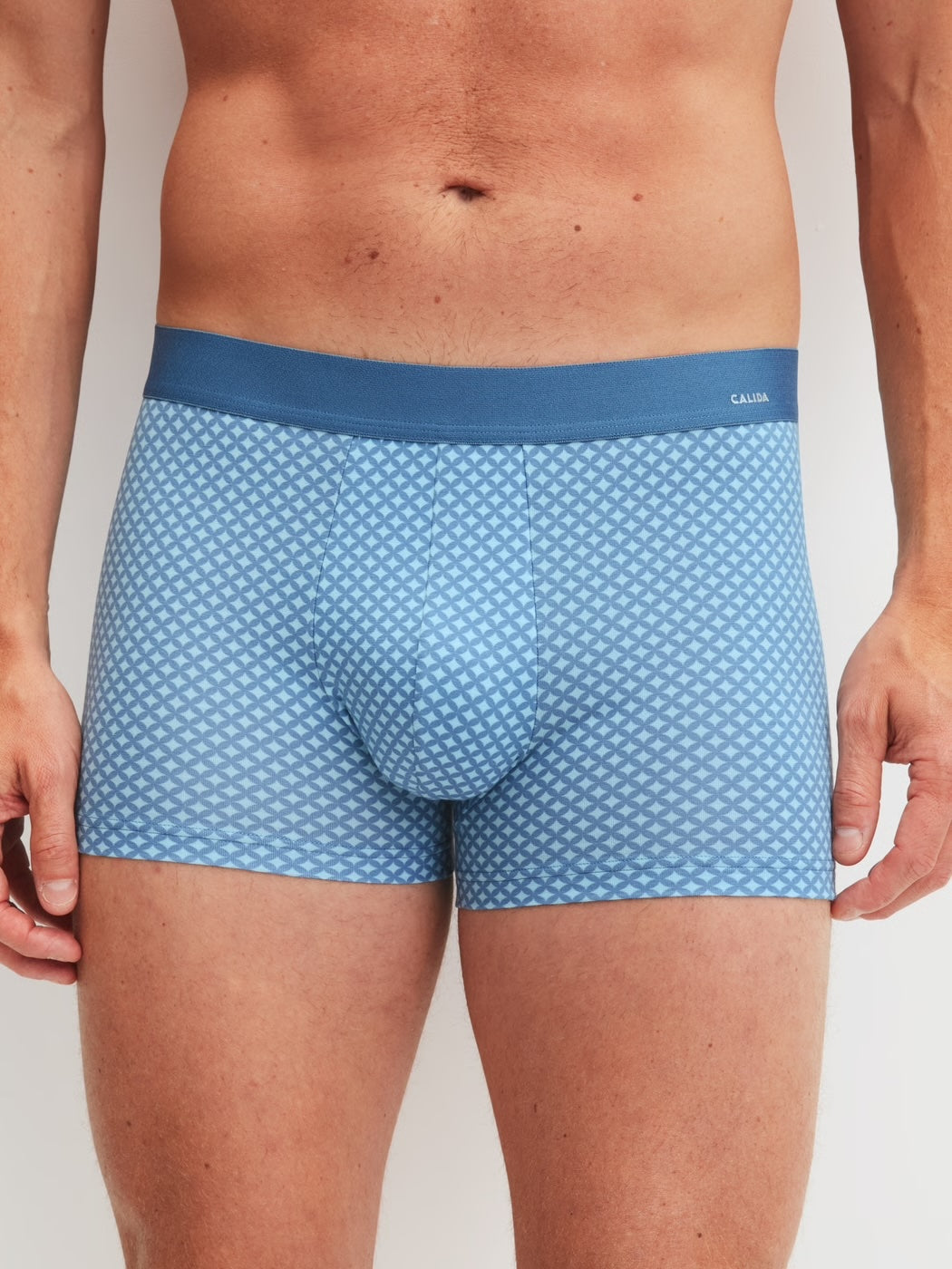 Cotton Code Design Boxer Atlantic Blue