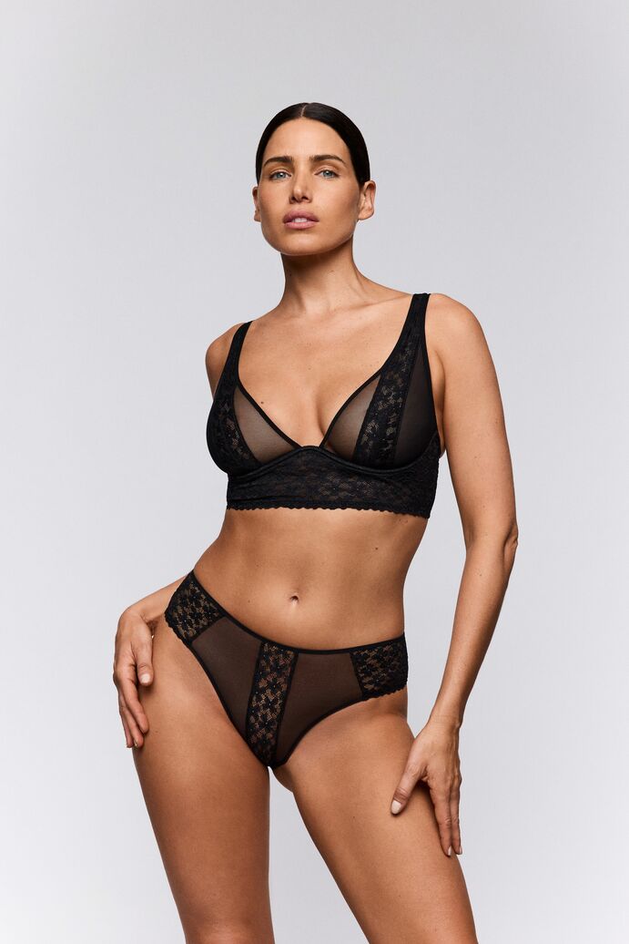 Ariarne Flexi-wire Bralette Svart
