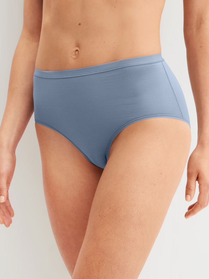 Natural Comfort High Waist Brief Aura Blue