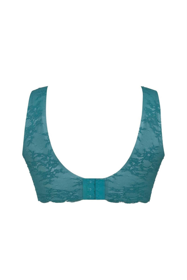 Essential Lace - Bralette Light Smaragd