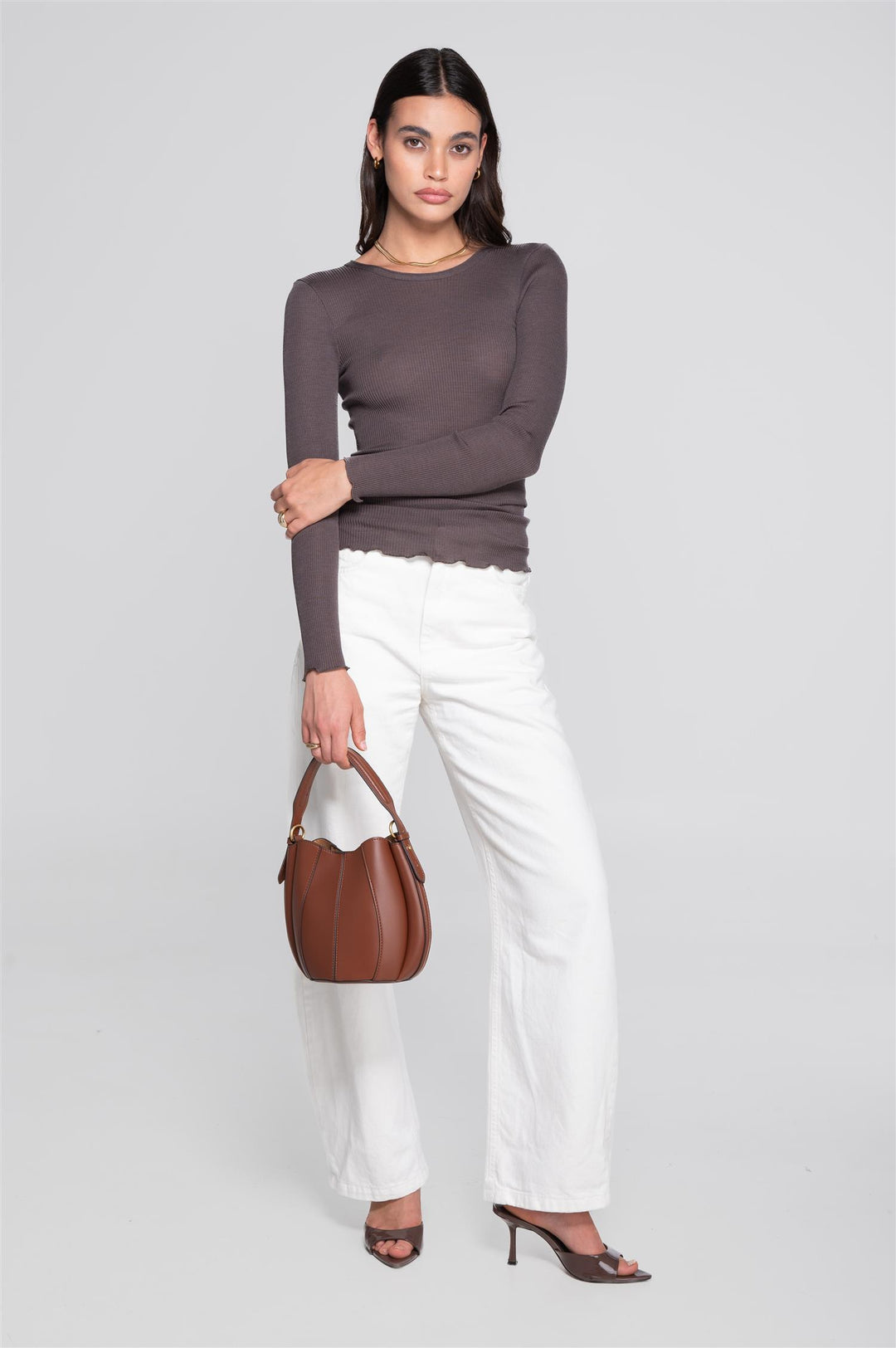 Ull/silke - Genser Taupe