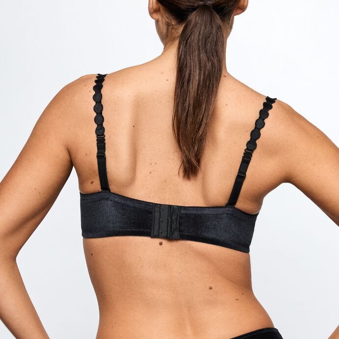 Marie Jo Tom Heart Shape BH i svart fløyel Black Velvet