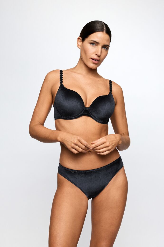 Marie Jo Tom Rio truse i svart fløyel Black Velvet