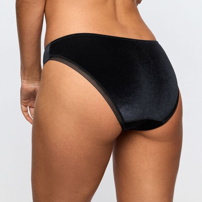 Marie Jo Tom Rio truse i svart fløyel Black Velvet