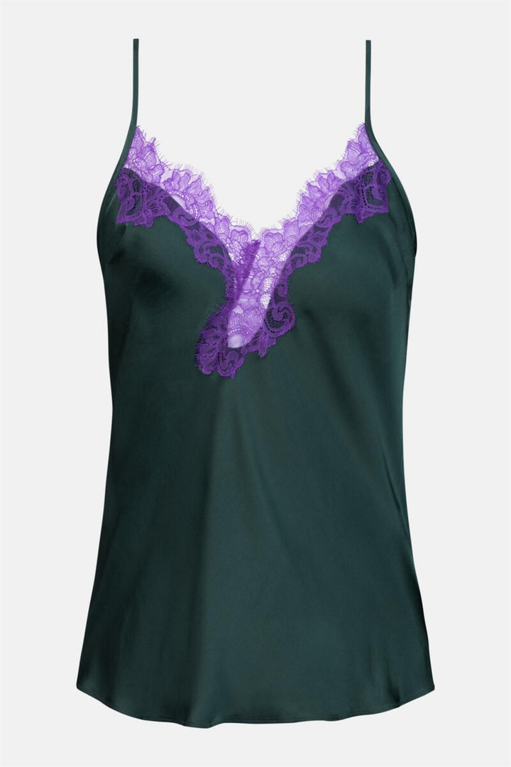 Mey Poetry Luxury nattøysett i Mystic Jade med topp og shorts.