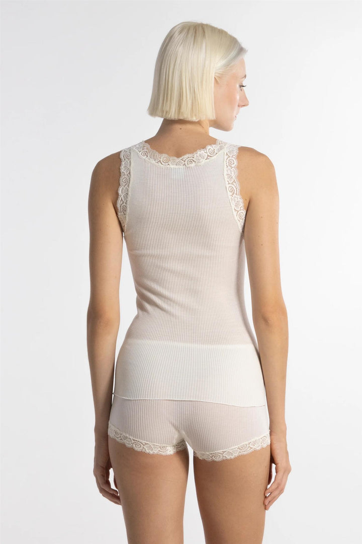 Oscalito ull/silke trøye med blonde off-white