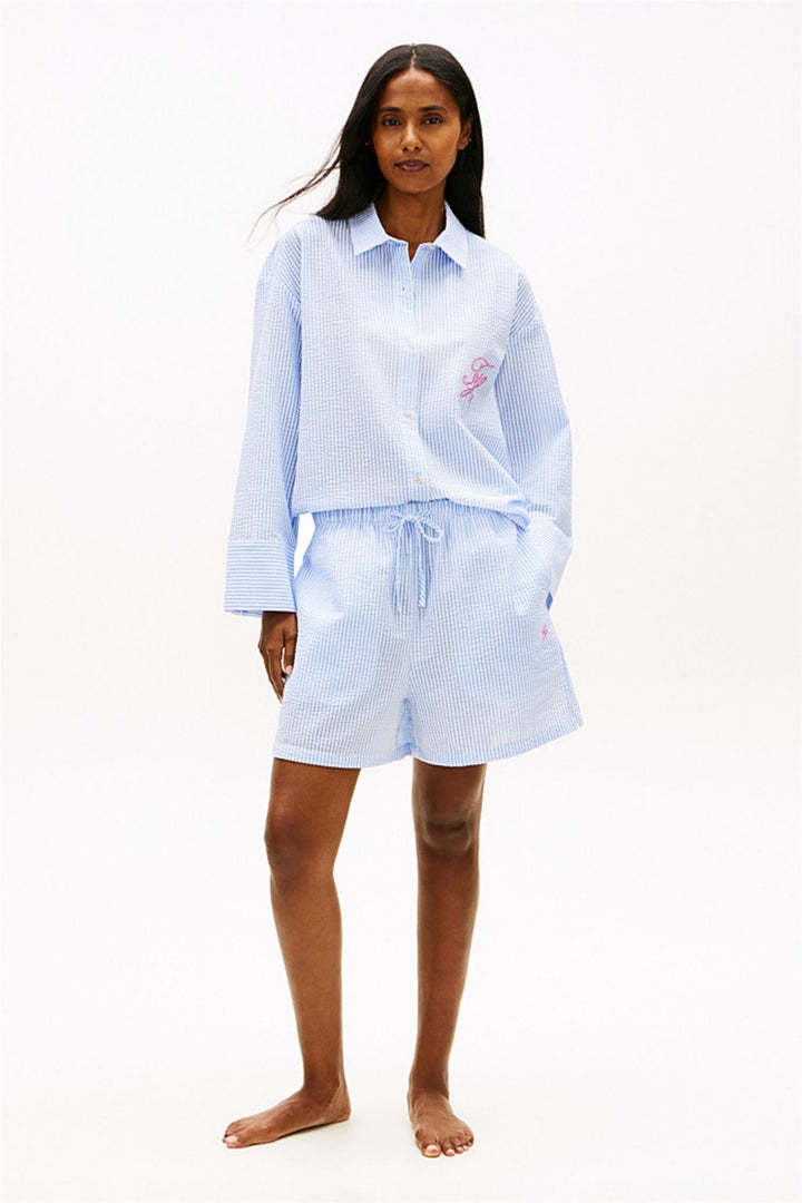 Tommy Hilfiger Ithaca Stripe shorts blå hvit.