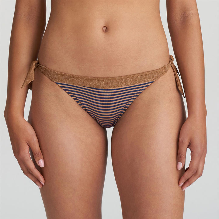 Saturna Bikinitruse med knyting Ocean Bronze