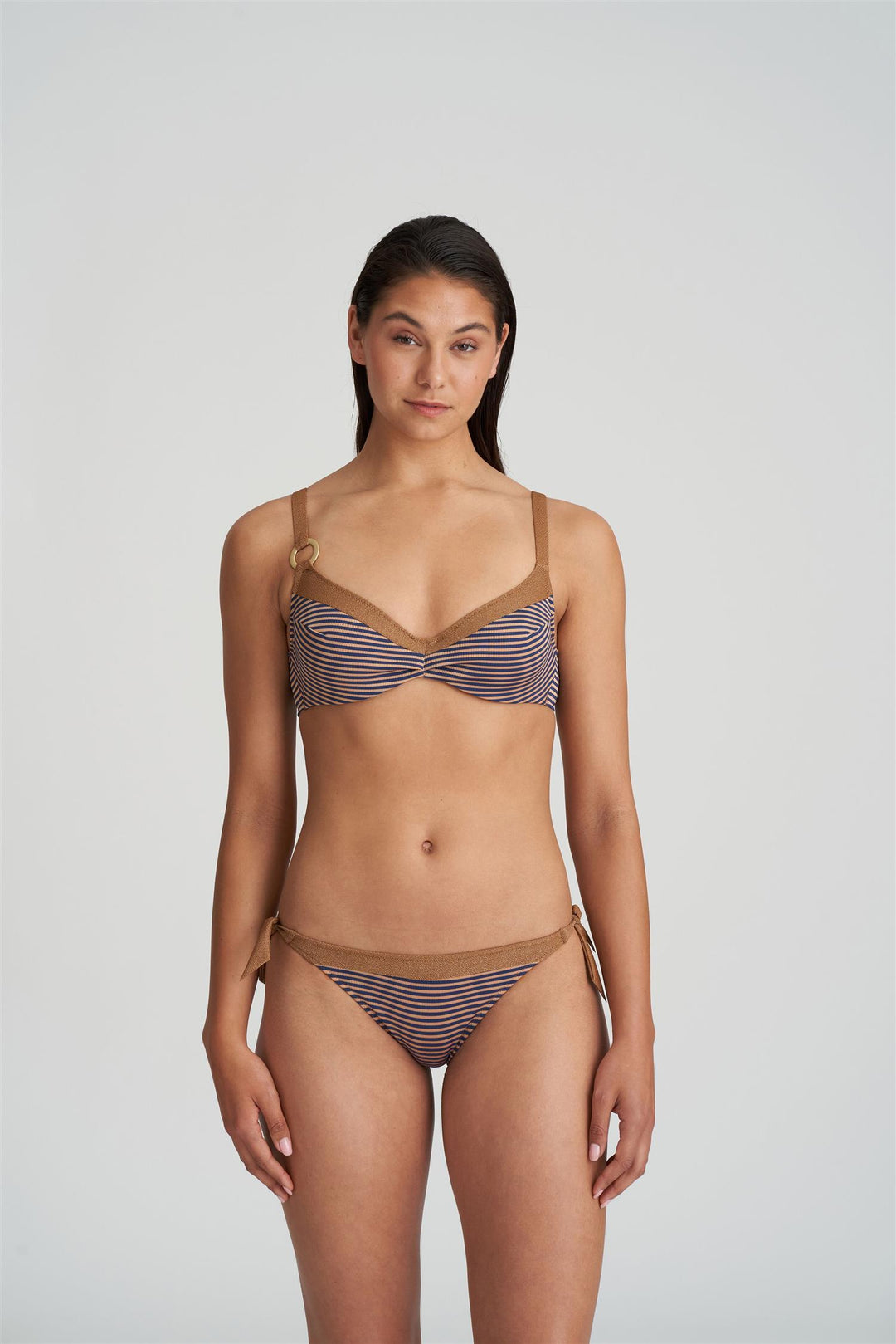 Saturna Bikinitruse med knyting Ocean Bronze