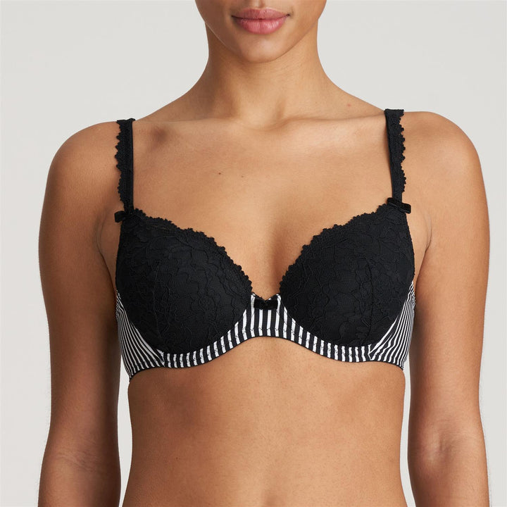 Sydny Heart Shape Bh Tuxedo Black