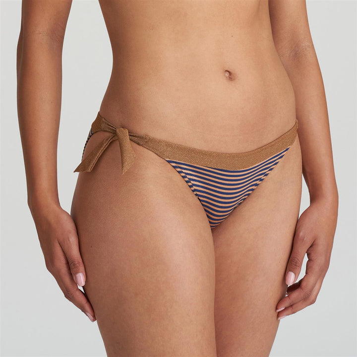 Saturna Bikinitruse med knyting Ocean Bronze