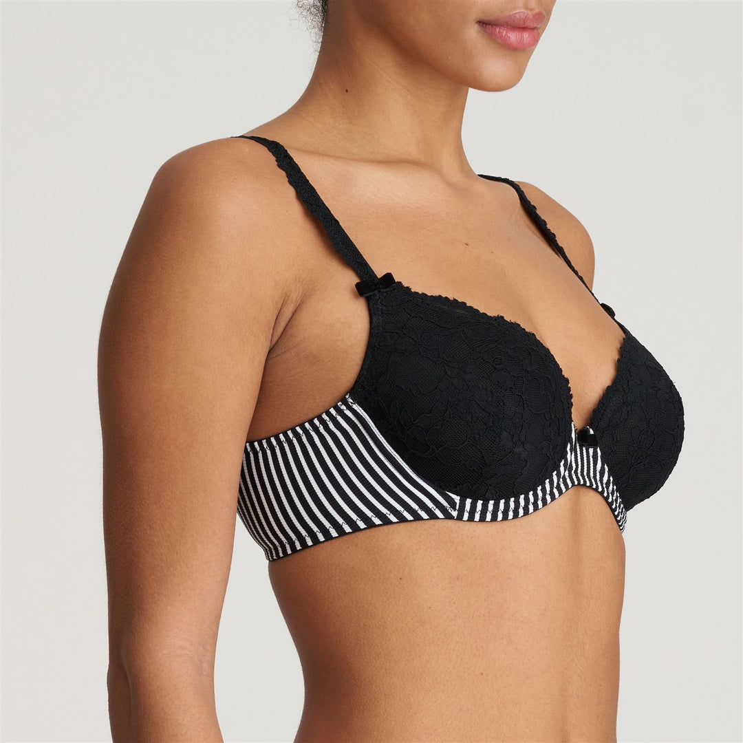 Sydny Heart Shape Bh Tuxedo Black