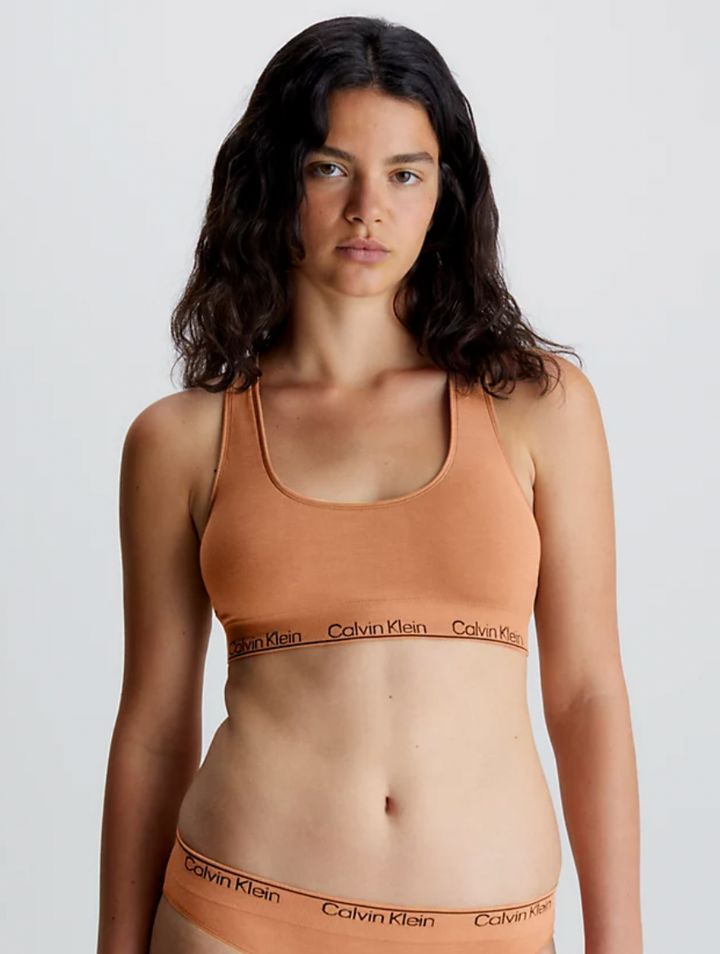 Modern Seamless Racerback Bralette Sandalwood